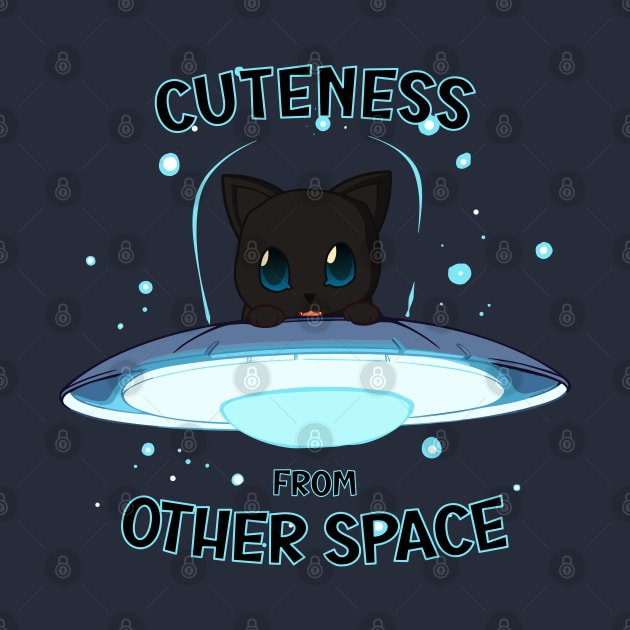 black cat cuteness from other space by Myanko