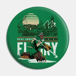 Marc-Andre Fleury Minnesota City Skyline Pin