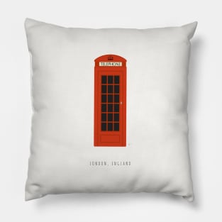 London Phone Booth Pillow