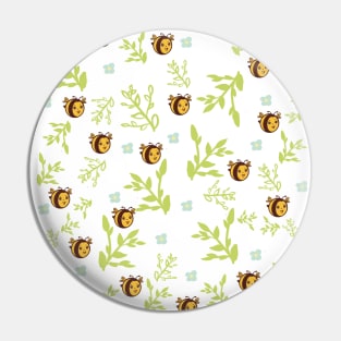 Bee pattern Pin