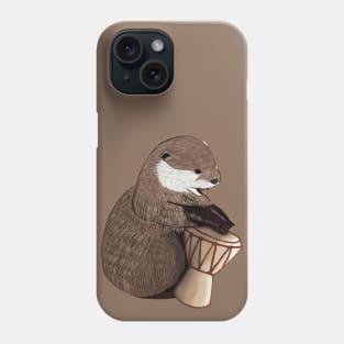 Otter plays the djemba Phone Case