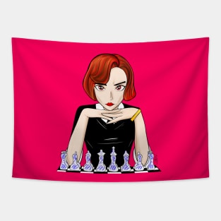 the queens gambit in mexico city chess tournament Tapestry