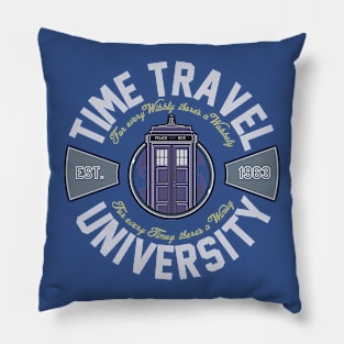 Time Travel University Pillow