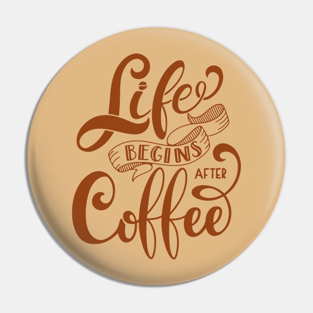 Calligraphy Motivation Coffee Pin by Saldi