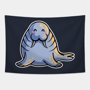 Kawaii Cute Walrus Tapestry