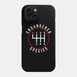 Endangered Species Manual Gearbox Stick Shift 6 Speed Phone Case