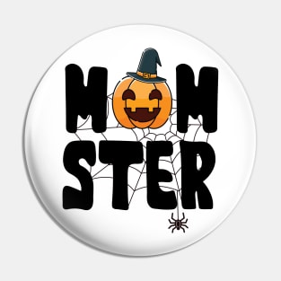 "Mom"-Ster with Witch Hat Pin