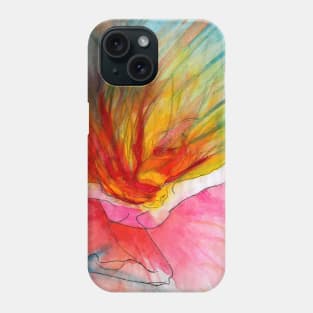 Dance It n3 by Natasha Kolton - dancer dancing watercolor painting Phone Case