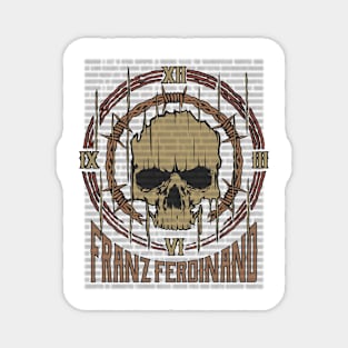 Franz Ferdinand Vintage Skull Magnet