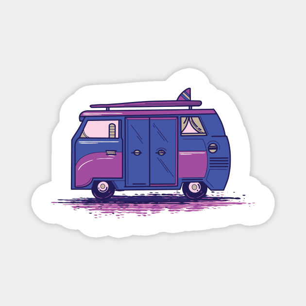 van life is always cool Magnet by Midoart