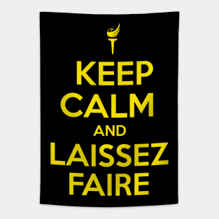 Keep Calm and Laissez Faire Tapestry