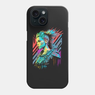 Neon Cyberpunk Viking - V1.19 Phone Case