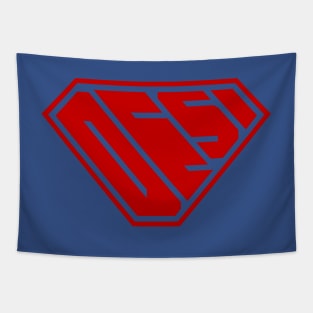 Desi SuperEmpowered (Red) Tapestry