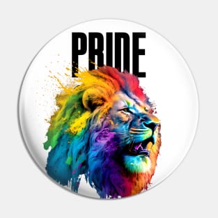 LGBTQ+ Gay Pride Month: Proud Lion Pin