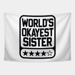 Comically Understated Sisterly Love Tapestry