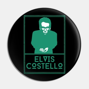 Elvis costello\\retro fan artwork Pin