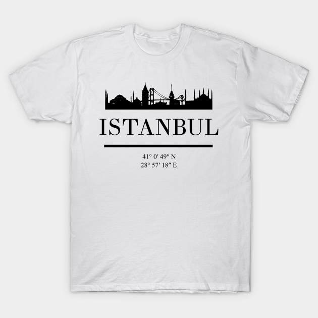 Discover ISTANBUL TURKEY BLACK SILHOUETTE SKYLINE ART - Istanbul - T-Shirt