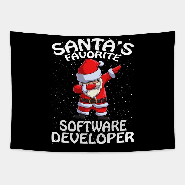 Santas Favorite Software Developer Christmas Tapestry by intelus