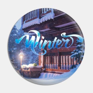 Winter background Pin