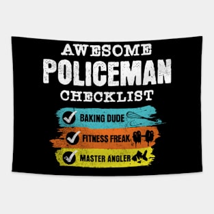 Awesome police checklist Tapestry