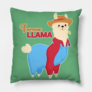 Farmer Llama Pillow