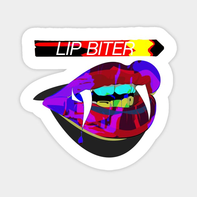 Lip Biter Magnet by psanchez