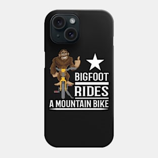 Bigfoot Rides Mountain Bikes Funny Phone Case