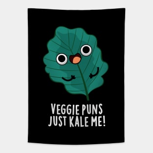 Veggie Puns Just Kale Me Cute Food Pun Tapestry