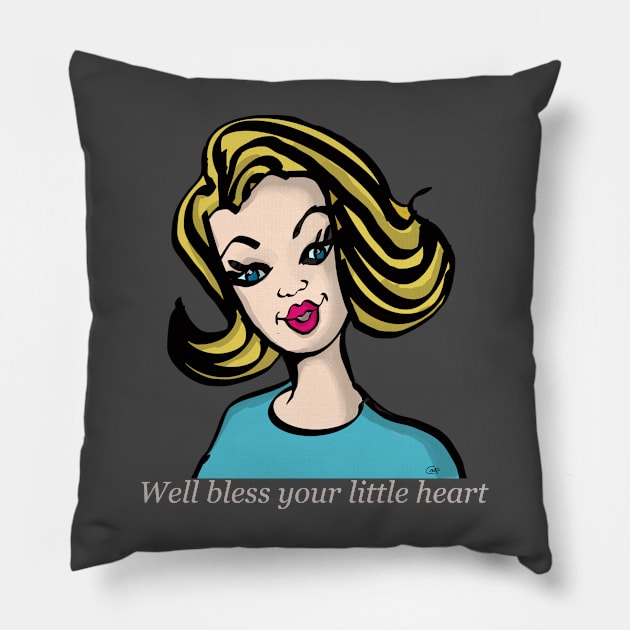 Well bless your little heart Pillow by Coop Art