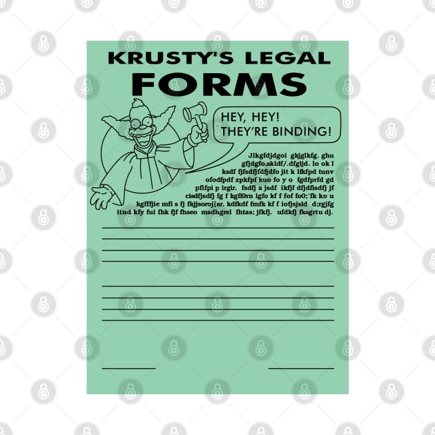 Krusty's Legal Forms by saintpetty