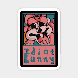 Retro rabbit design Magnet