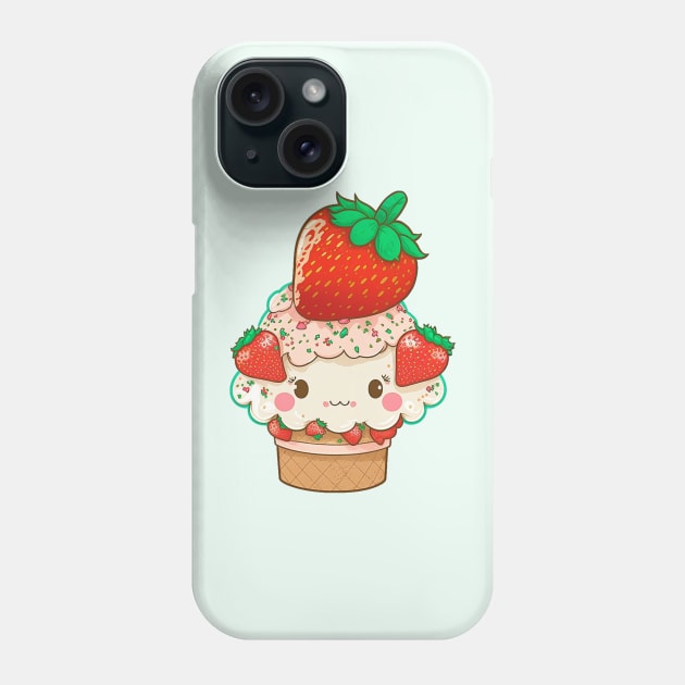 Cutie Cake Cup Phone Case by Dandzo