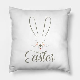 Happy Easter Holiday, Easter Bunny Art Pillow