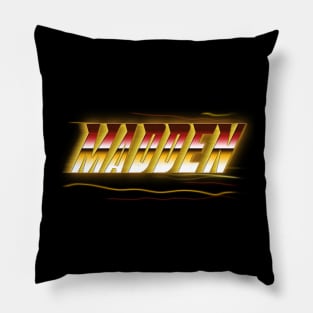 Thanksgiving Madden Name Retro Styles Christmas 70s 80s 90s Pillow