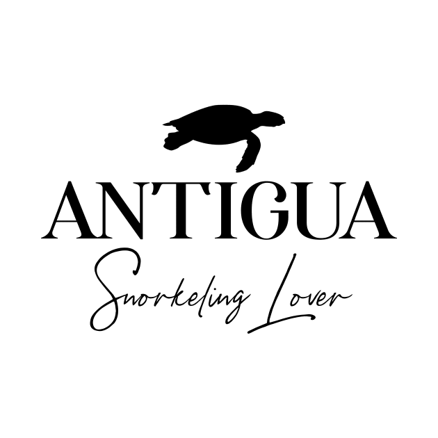 Antigua Snorkeling Lover – Snorkeler Design by BlueTodyArt