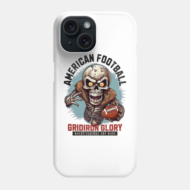 Skull Gridiron Glory Phone Case by SkullTroops