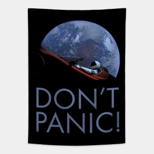 Starman In Orbit Don't Panic Tapestry