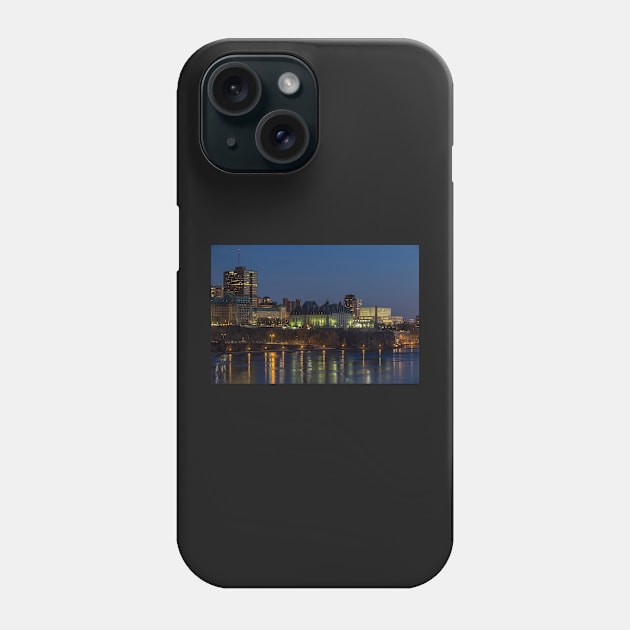 City scape at night Phone Case by josefpittner