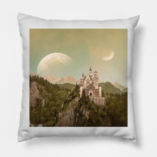 Country House - Surreal/Collage Art Pillow