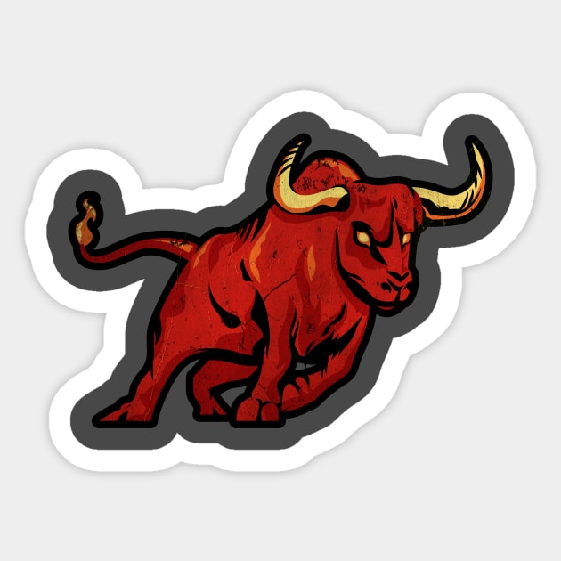 Red Bull Rage - Bull - Sticker