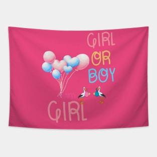 Boy or Girl, Team Girl Tapestry