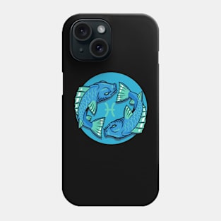 Zodiac - Star Sign - Pisces - neg Phone Case