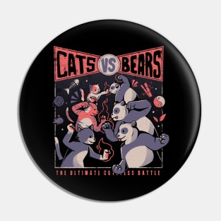 Cats Vs Bears Ninja Fight Fun Battle by Tobe Fonseca Pin