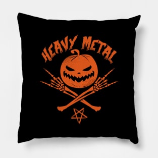 Heavy Metal Jack O' Lantern Pillow