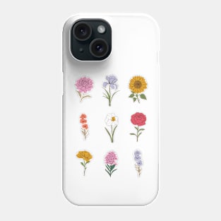 Summer Flowers Vintage Aesthetic Colorful Floral Garden Art Phone Case