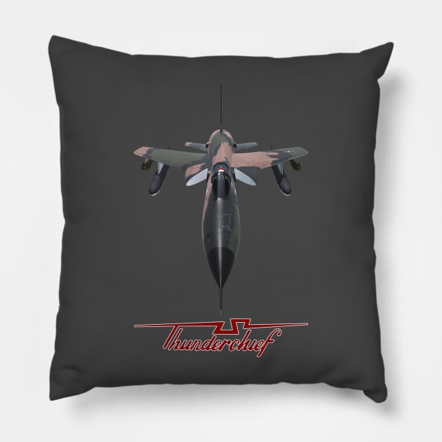 F-105D Thunderchief Pillow by John_Matthews_Art