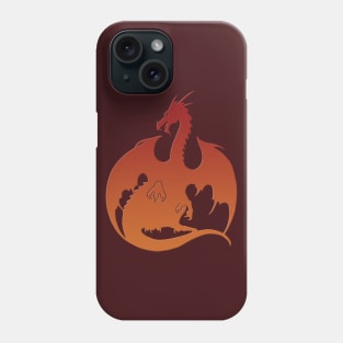 Orange Red Dragon Phone Case