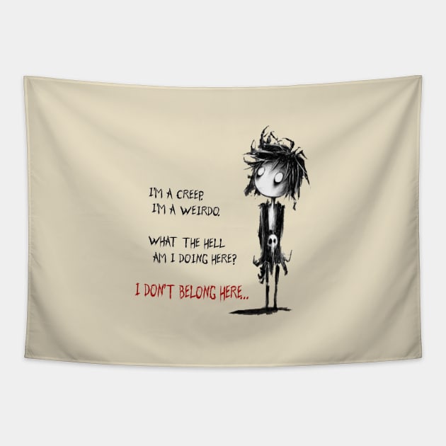 I'm Weirdo (Radiohead) Tapestry by Greater Maddocks Studio