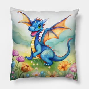 Floral Frolicking Pillow