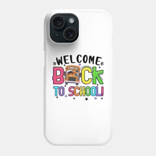 Welcome Back to School First Day of School Kids School Bus Phone Case